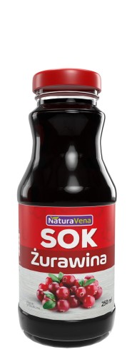 23260SOK Z ŻURAWINY 100 % 250 ml - NATURAVENA-1