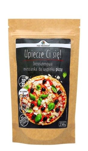 21998MIESZANKA DO WYPIEKU PIZZY BEZ DODATKU CUKRÓW BEZGLUTENOWA 250 g - PIĘĆ PRZEMIAN-1