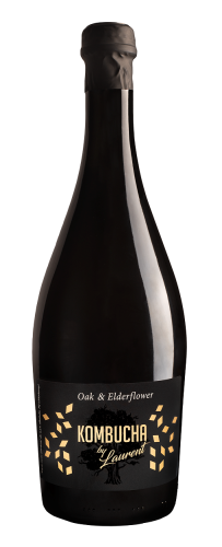 21574KOMBUCHA SZAMPAŃSKA NA PŁATKACH DĘBU O SMAKU KWIATÓW CZARNEGO BZU BIO 750 ml - KOMBUCHA BY LAURENT-1