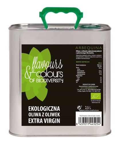 21046OLIWA Z OLIWEK EXTRA VIRGIN BIO 2,5 L - FLAVOURS &amp; COLOURS-1