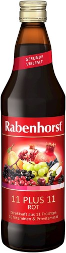 18023SOK WIELOOWOCOWY (CZERWONY) MULTIWITAMINA 11 PLUS 11 NFC 750 ml - RABENHORST-1