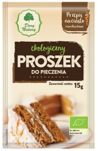 Proszek do pieczenia bio 15 g - dary natury