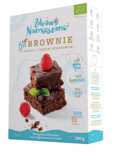 18405MIESZANKA NA BROWNIE Z KAKAO I CUKREM KOKOSOWYM BEZGLUTENOWA BIO 290 g - ZDROWO NAMIESZANE-1