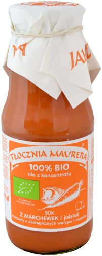 10445SOK MARCHEWKOWY Z JABŁKIEM NFC BIO 300 ml - TŁOCZNIA MAURERA-1