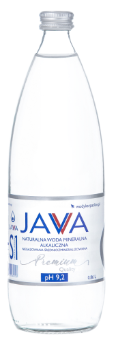 24051NATURALNA WODA MINERALNA ALKALICZNA NIEGAZOWANA 860 ml (SZKŁO) - JAVA-1