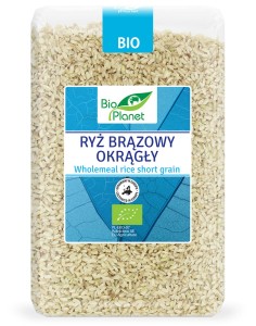 Ryż brązowy okrągły bio 2 kg - bio planet