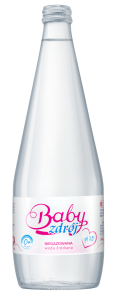 Woda źródlana niegazowana (szkło) 700 ml - baby zdrój