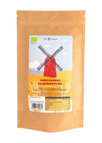 17184MĄKA OWSIANA BEZGLUTENOWA BIO 500 g - PIĘĆ PRZEMIAN-1