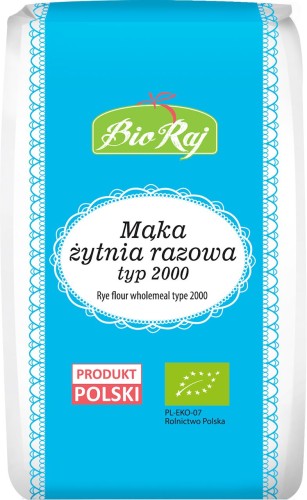 11292MĄKA ŻYTNIA RAZOWA TYP 2000 BIO 1 kg - BIO RAJ-1