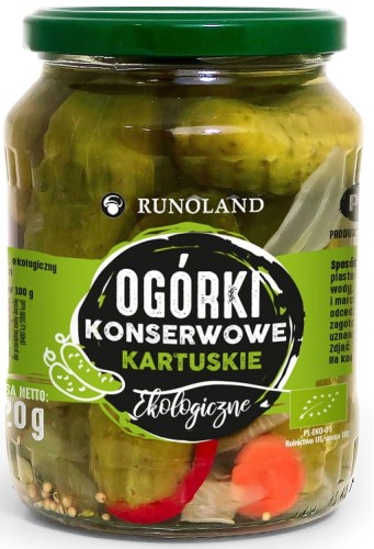 14442OGÓRKI KONSERWOWE KARTUSKIE BIO 670 g (360 g) - RUNOLAND-1