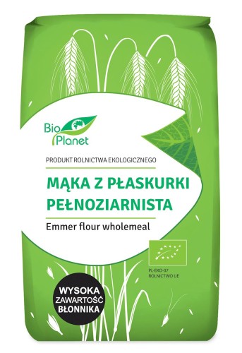 9582MĄKA Z PŁASKURKI PEŁNOZIARNISTA BIO 500 g - BIO PLANET-1