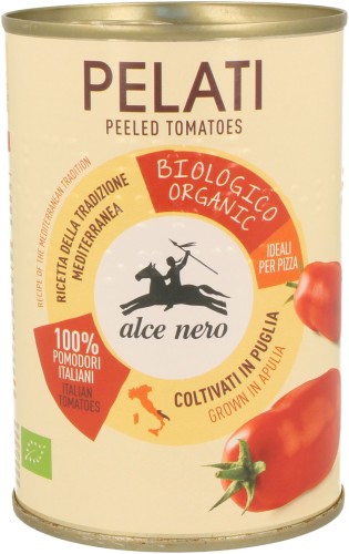 14616POMIDORY PELATI BEZ SKÓRY BIO 400 g (PUSZKA) - ALCE NERO-1