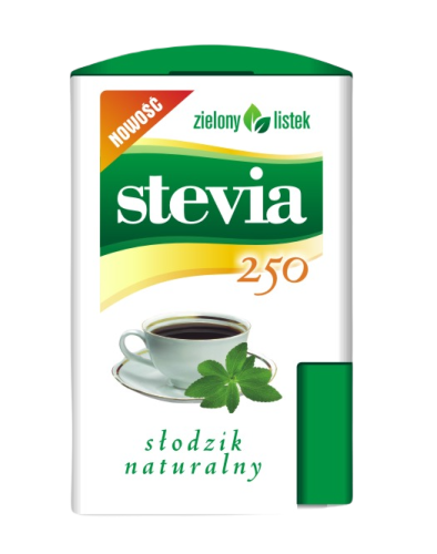 23895STEVIA PASTYLKI W DOZOWNIKU (250 szt) 13 g - ZIELONY LISTEK-1