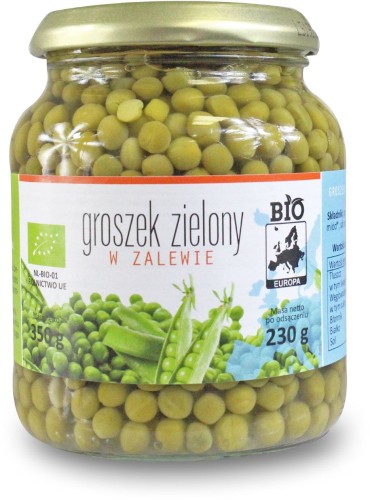 9171GROSZEK ZIELONY W ZALEWIE BIO 350 g (230 g) (SŁOIK) - BIO PLANET-1