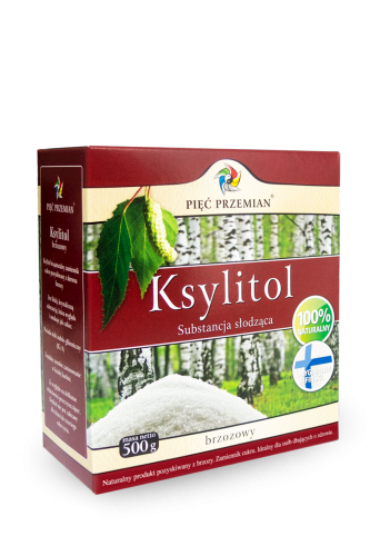 16539KSYLITOL 500 g (PUDEŁKO PAPIEROWE) - PIĘĆ PRZEMIAN (FINLANDIA)-1