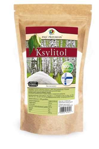 16540KSYLITOL 1 kg (TOREBKA PAPIEROWA) - PIĘĆ PRZEMIAN (FINLANDIA)-1