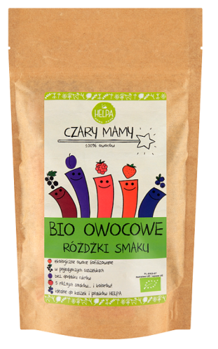 12561RÓŻDŻKI SMAKU OWOCOWE (LIOFILIZOWANE OWOCE) BIO (10 x 2 g) 20 g - HELPA-1