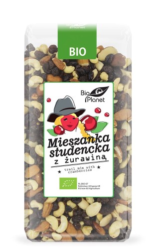 9570MIESZANKA STUDENCKA Z ŻURAWINĄ BIO 400 g - BIO PLANET-1