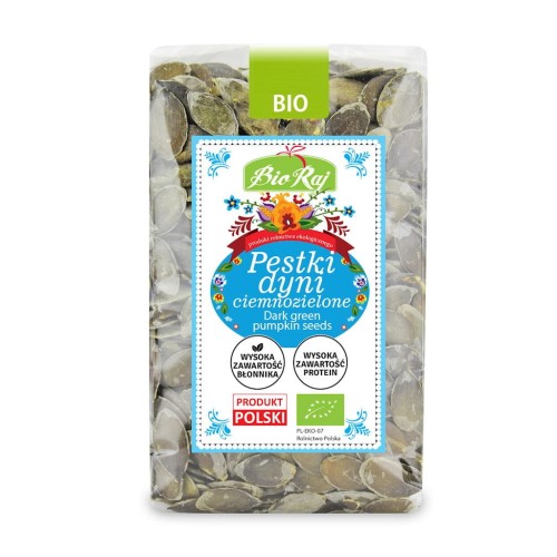 8580PESTKI DYNI CIEMNOZIELONE (UPRAWIANE W EUROPIE) BIO 300 g - BIO RAJ-1