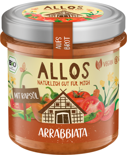 8494PASTA KREMOWA ARRABBIATA BEZGLUTENOWA BIO 140 g - ALLOS-1