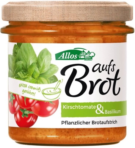 8496PASTA KREMOWA Z POMIDORAMI CHERRY I BAZYLIĄ BEZGLUTENOWA BIO 140 g - ALLOS-1