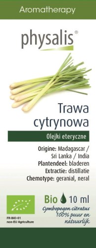 17433OLEJEK ETERYCZNY TRAWA CYTRYNOWA BIO 10 ml - PHYSALIS-1