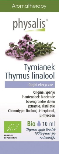 17434OLEJEK ETERYCZNY TYMIANEK THYMUS ZYGIS LINALOL BIO 10 ml - PHYSALIS-1