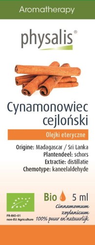 17435OLEJEK ETERYCZNY CYNAMONOWIEC CEJLOŃSKI BIO 5 ml - PHYSALIS-1