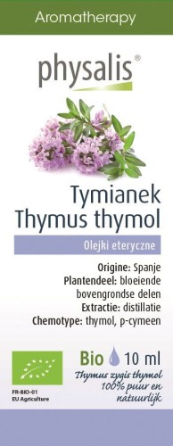 17202OLEJEK ETERYCZNY TYMIANEK THYMUS ZYGIS THYMOL BIO 10 ml - PHYSALIS-1