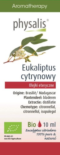 17523OLEJEK ETERYCZNY EUKALIPTUS CYTRYNOWY BIO 10 ml - PHYSALIS-1