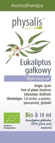 17436OLEJEK ETERYCZNY EUKALIPTUS GAŁKOWY BIO 10 ml - PHYSALIS-1
