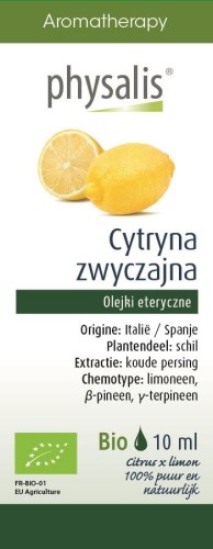 17205OLEJEK ETERYCZNY CYTRYNA ZWYCZAJNA BIO 10 ml - PHYSALIS-1