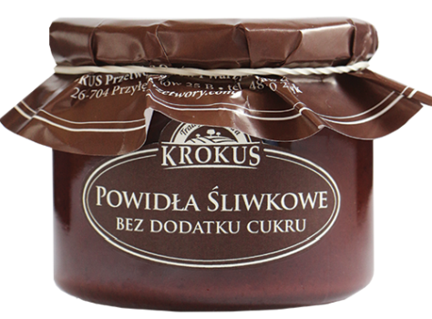 23691POWIDŁA ŚLIWKOWE BEZ DODATKU CUKRÓW 310 g - KROKUS-1