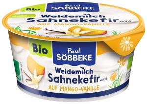 Kefir kremowy mango - wanilia bio 150 g - sobbeke