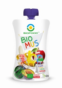 Mus śliwkowo - bananowo - jabłkowy bio 90 g - bio food