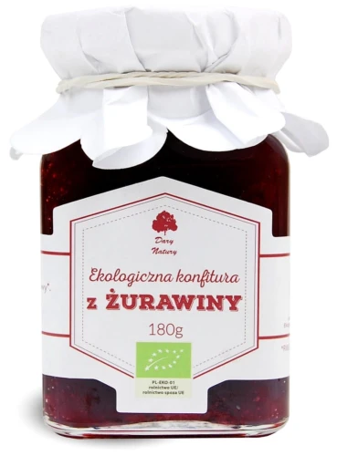 12196KONFITURA Z ŻURAWINY BIO 180 g - DARY NATURY-1
