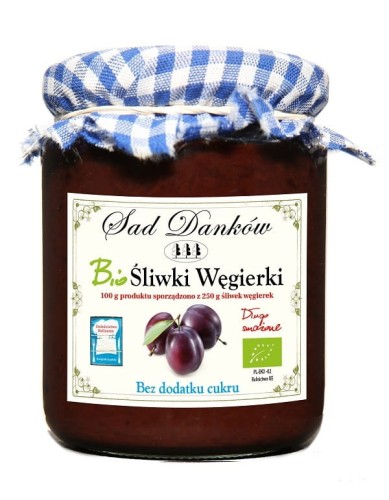 11715ŚLIWKA WĘGIERKA BEZ DODATKU CUKRU BIO 270 g - SAD DANKÓW-1