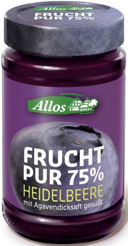 8164MUS JAGODOWY (75 % OWOCÓW) BIO 250 g - ALLOS-1