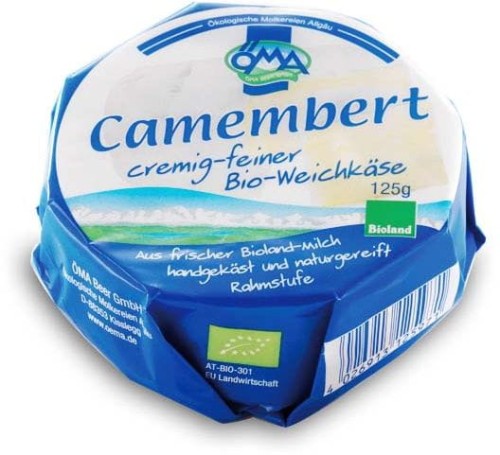 9824SER CAMEMBERT BIO (50 % TŁUSZCZU W SUCHEJ MASIE) 125 g - OMA-1