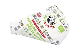 Twaróg wiejski klinek półtłusty bio około 0,30 kg - eko łukta