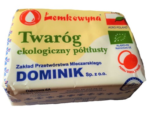 15097TWARÓG PÓŁTŁUSTY BIO (około 0,27 kg) - ŁEMKOWYNA-1
