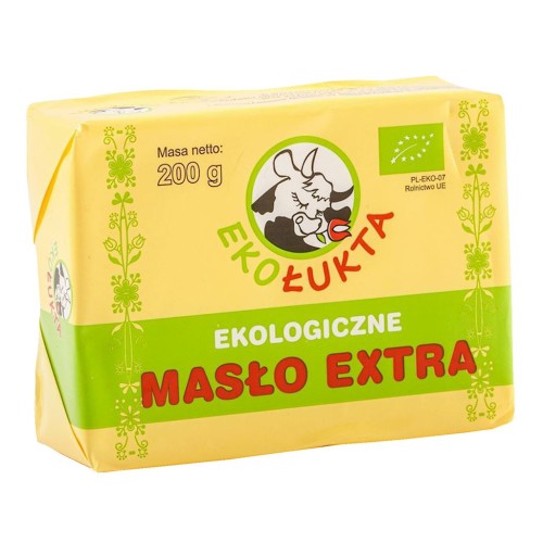 8902MASŁO EKSTRA KOSTKA (82 % TŁUSZCZU) BIO 200 g - EKO ŁUKTA-1