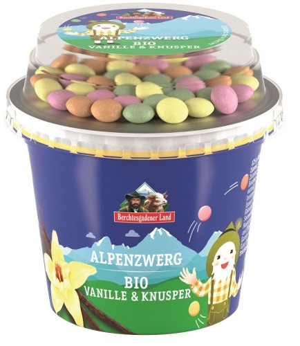 21937JOGURT WANILIOWY Z KOLOROWYMI DRAŻETKAMI CZEKOLADOWYMI BIO 137 g - BERCHTESGADENER LAND-1