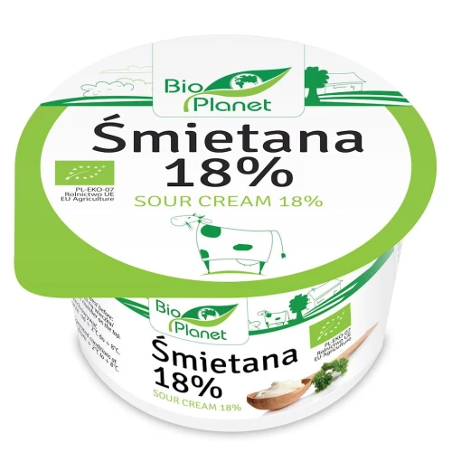 17825ŚMIETANA 18% BIO 200 g - BIO PLANET-1
