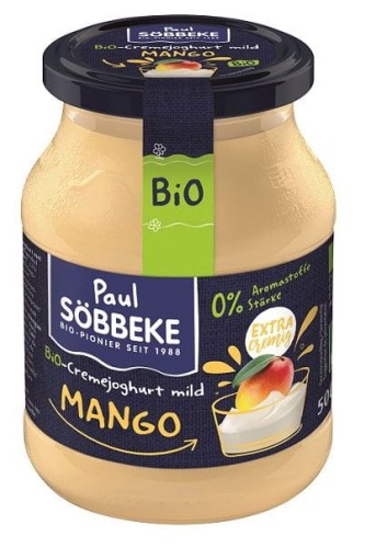 8904JOGURT KREMOWY MANGO (7,5 % TŁUSZCZU W MLEKU) BIO 500 g (SŁOIK) - SOBBEKE-1