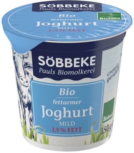 9016JOGURT NATURALNY (1,5 % TŁUSZCZU W MLEKU) BIO 150 g - SOBBEKE-1