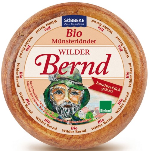 11750SER ŻÓŁTY DOJRZEWAJĄCY WILDER BERND (50 % TŁUSZCZU W SUCHEJ MASIE) BIO (około 4,0 kg) - SOBBEKE-1
