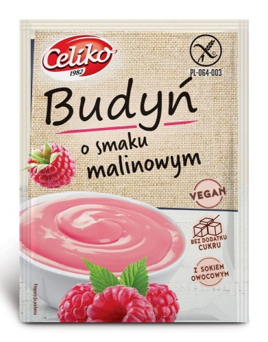 26058BUDYŃ O SMAKU MALINOWYM BEZGLUTENOWY 40 g - CELIKO-1