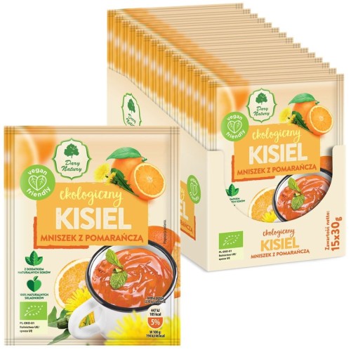 23644KISIEL INSTANT PIGWOWIEC Z POMARAŃCZĄ BEZGLUTENOWY BIO 30 g - DARY NATURY-1