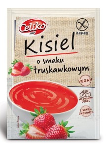 Kisiel o smaku truskawkowym bezglutenowy 40 g - celiko